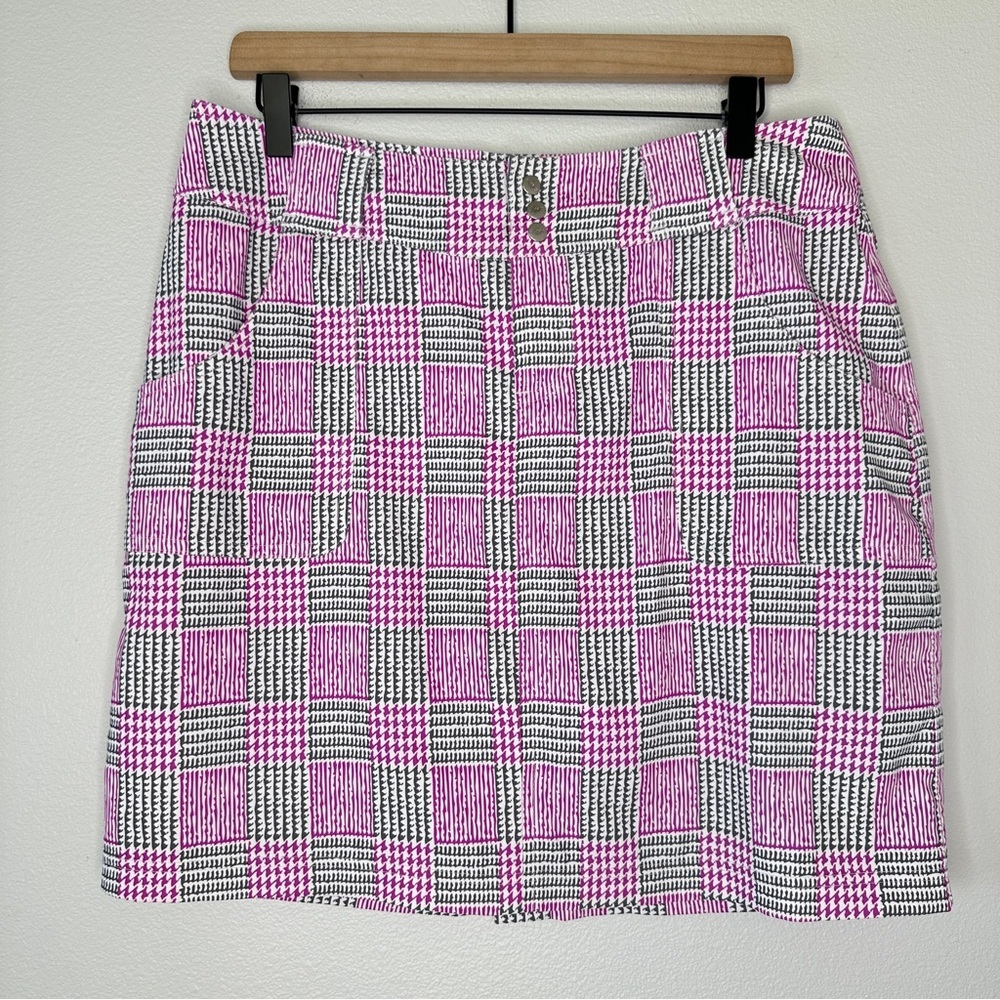 Jofit Golf Skirt Sz 6 Skort Pink Green Longline Athletic Pickleball Tennis Gorp